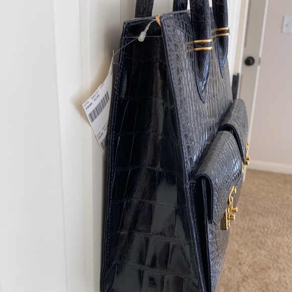 Lana Marks black Alligator purse. New - Picture 4 of 9